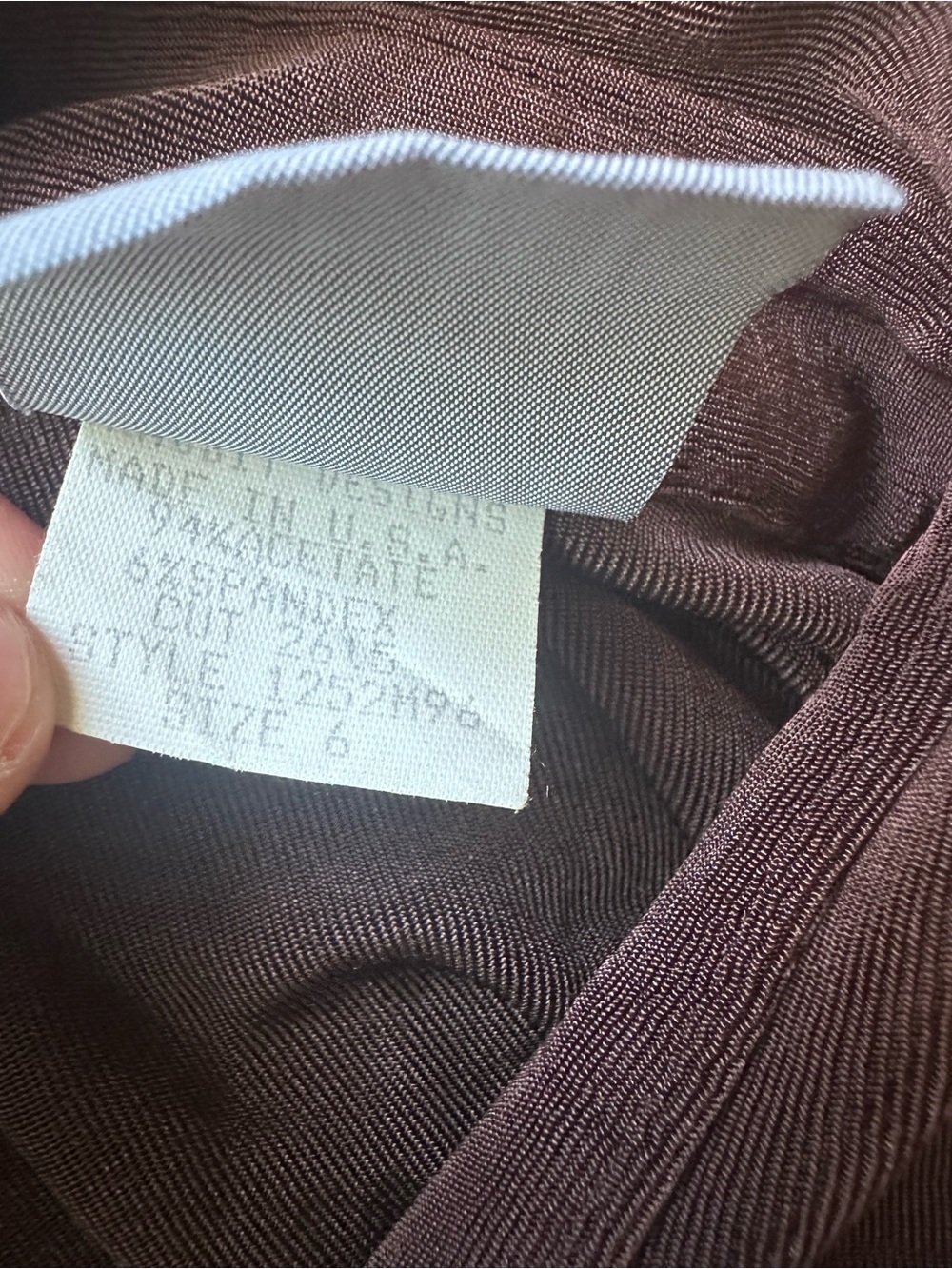 90s Rabbit Rabbit Rabbit Long-Sleeve Brown Button-Front Blouse - Picture 7 of 8